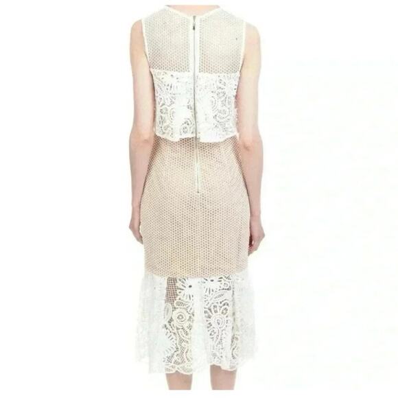 Elliatt Serenity Cold Shoulder Midi Dress in White Size XS - Picture 4 of 9